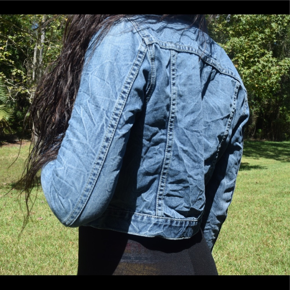 American Eagle Jean Jacket Size Xsmall - Picture 5 of 6